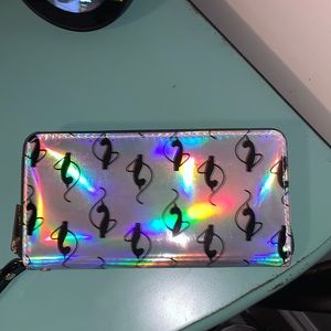 Holographic baby phat wristlet/wallet